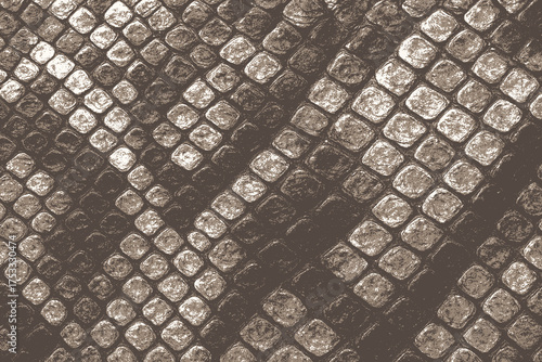 Snake skin texture background with natural reptile scale pattern and vintage tone, perfect for fashion prints, posters, or decorative design.