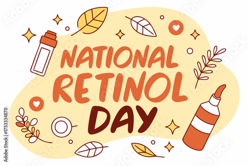 NATIONAL RETINOL DAY vector illustration