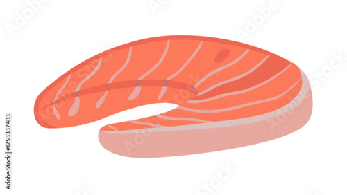raw salmon steak