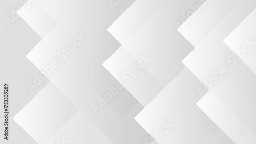 Abstract geometric white and light gray background with overlapping rectangular and diagonal shapes. Subtle 3D layered effect. Clean, modern, and minimalist design with soft gradients and depth.