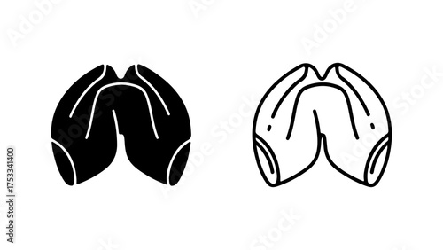 Hoof print outline with transparent background