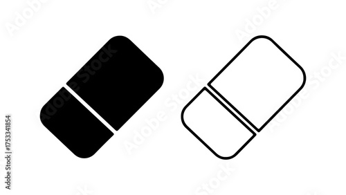 Eraser icon with transparent background