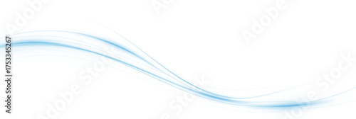 Foto Blue neon lines, spiral wave