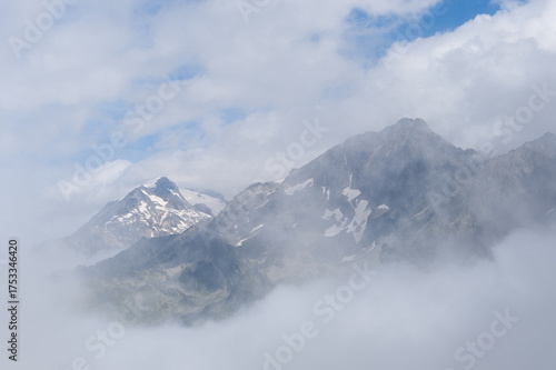 Obraz na plátně This landscape photo was taken in Europe, France, Auvergne Rhone Alpes, Haute Savoie, in summer
