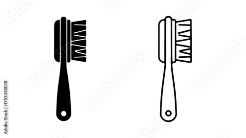 Cleaning brushes with transparent background