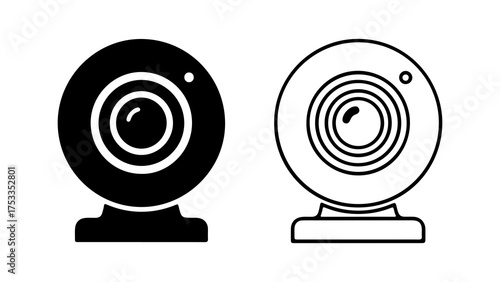 Webcam icons with transparent background