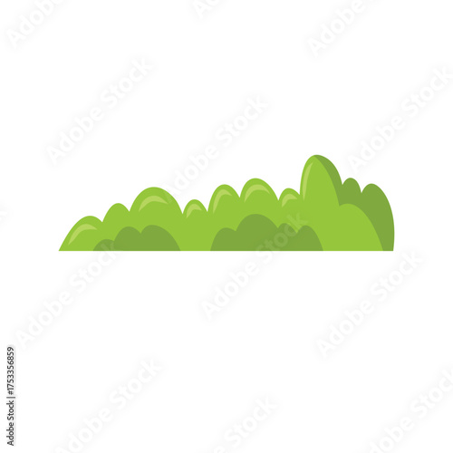 Bush vector illustration, bush clip art, clip art bushes, isolated on white background