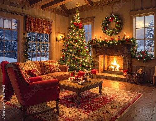 Ambiance cocooning au moment des fêtes de fin d'année.