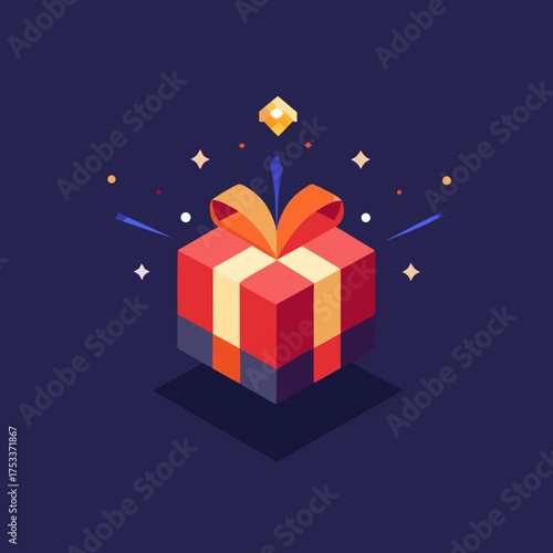 Joyful gift, sparkling with anticipation for special occasions, holidays and celebrations, perfect for expressing love and gratitude to friends and family