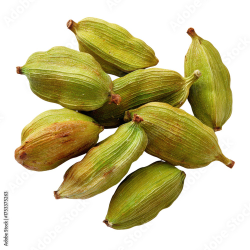 Wallpaper Mural A close up of several green cardamom pods on transparent background Torontodigital.ca