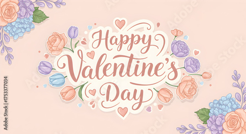 Valentines day floral design