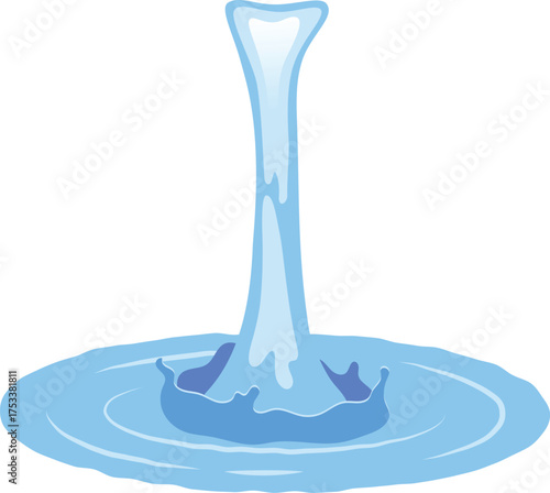 water splash isolated on white background, water liquid splash isolated on white background include clipping path, 3d illustration.