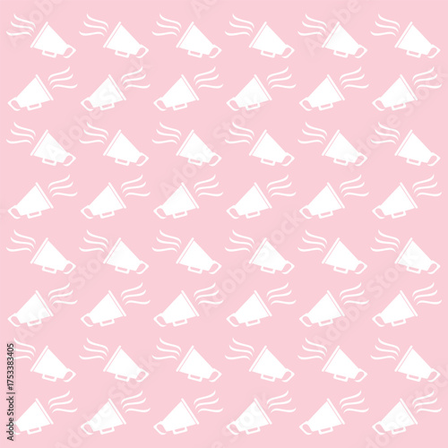 Seamless pattern megaphone vector image