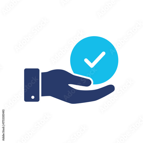 Community Voting Power Flat Icon, DAO Governance Token