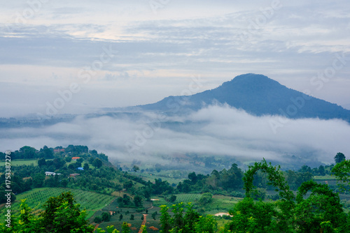 landscape with mountains