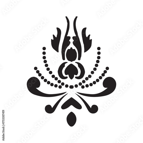  Elegant Floral Ornament Vector Design
