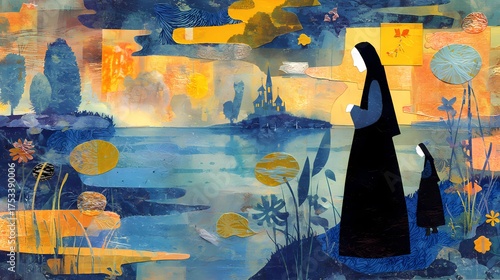 A haunting Slavic nun stands in silence, her presence bridging faith, myth, and the darker side of spirituality.