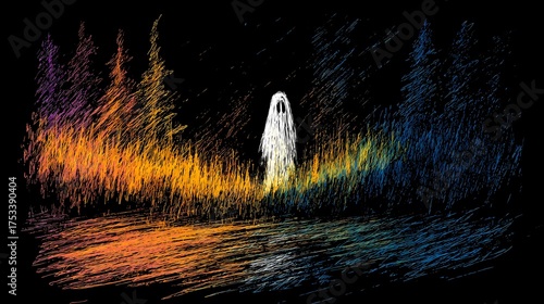 A haunting Slavic nun stands in silence, her presence bridging faith, myth, and the darker side of spirituality.