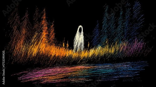 A haunting Slavic nun stands in silence, her presence bridging faith, myth, and the darker side of spirituality.