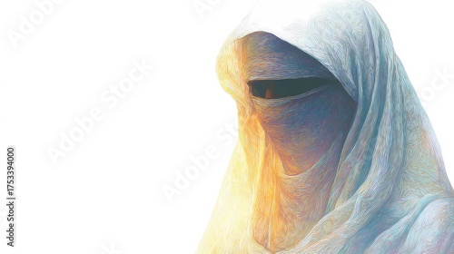 Gothic-style Slavic nun captured in dim ambience, evoking themes of devotion, solitude, and eerie grace.