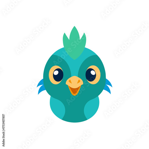 Wallpaper Mural peacock head icon clipart vector on transparent background Torontodigital.ca