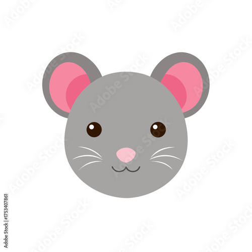 Wallpaper Mural rat head icon clipart vector on transparent background Torontodigital.ca