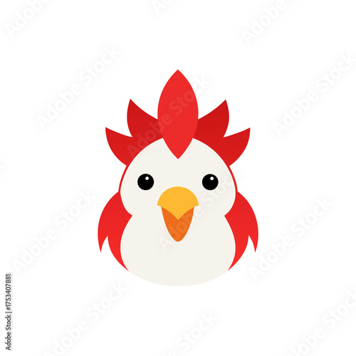 Wallpaper Mural rooster head icon clipart vector on transparent background Torontodigital.ca
