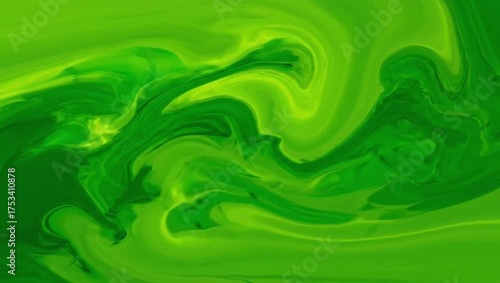 Wallpaper Mural Abstract Swirling Green Liquid Background paint Torontodigital.ca
