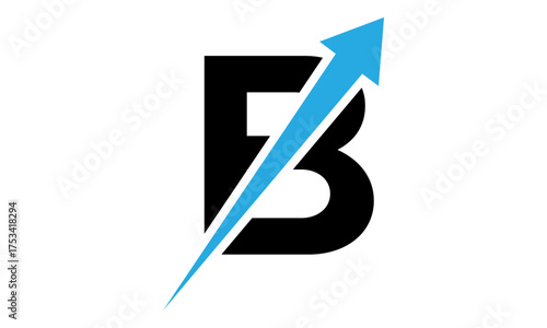 Letter B Financial Logo	
