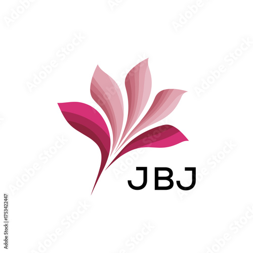 Modern  Tech Logo Design – Futuristic Blue and White Circular Emblem on Black Background, JBJ Later Logo, 
