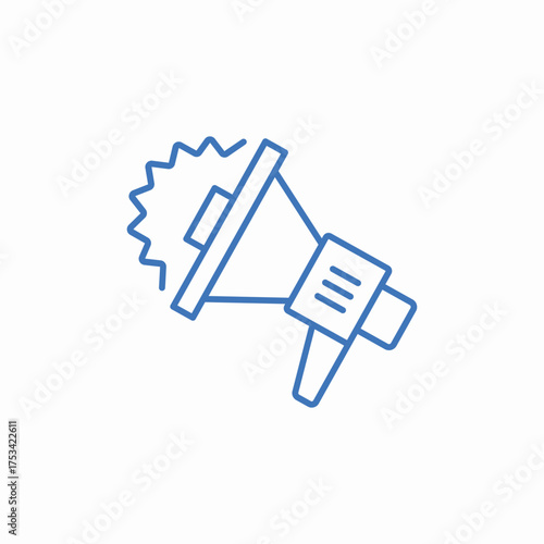 announcement speaker icon sign vector