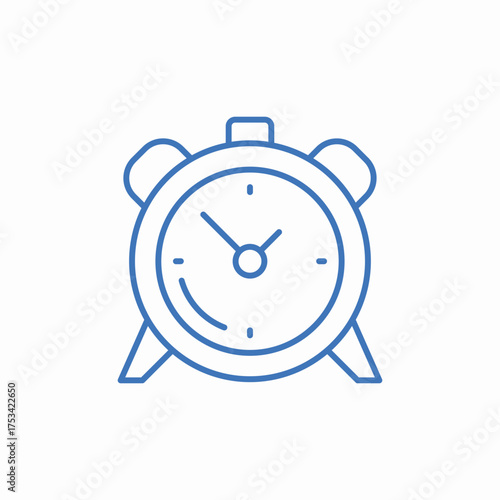 alarm clock icon sign vector