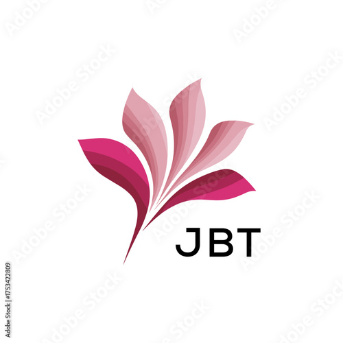 Modern  Tech Logo Design – Futuristic Blue and White Circular Emblem on Black Background, JBT Later Logo, 
