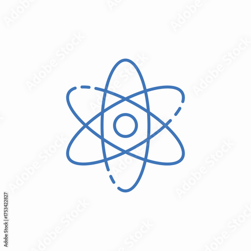 atom particle icon sign vector