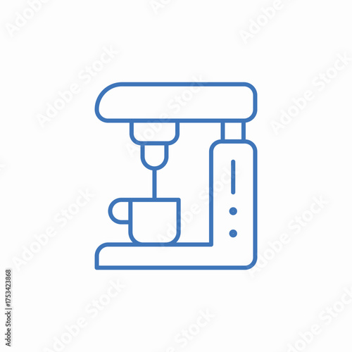 coffee machine icon sign vector