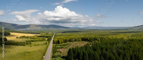 panorama of the mountain landscape