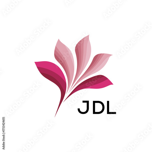 Modern Pink Leaf Logo Vector, JDL Later Logo, Gradient Petal Logo Concept, Creative Minimal Nature Logo, 

JDL floral, abstract, JDL logo, leaf, petal, JDL pink, gradient, JDL design, icon, vector, JD