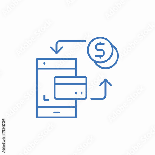 online banking icon sign vector