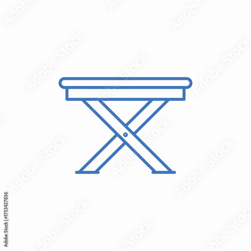 picnic table icon sign vector