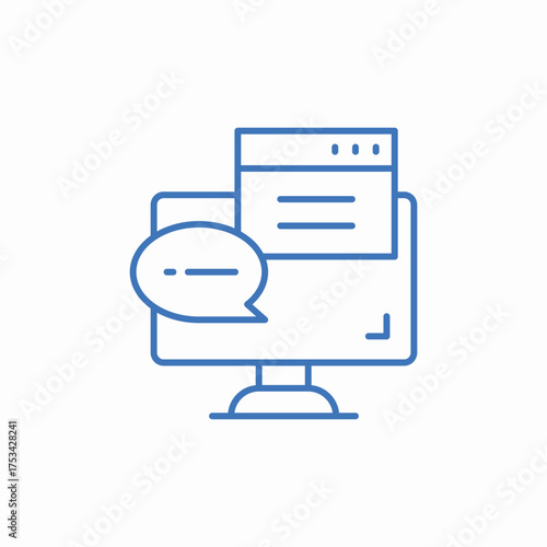 review feedback icon sign vector