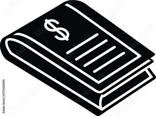 Salary Register Book vector icon