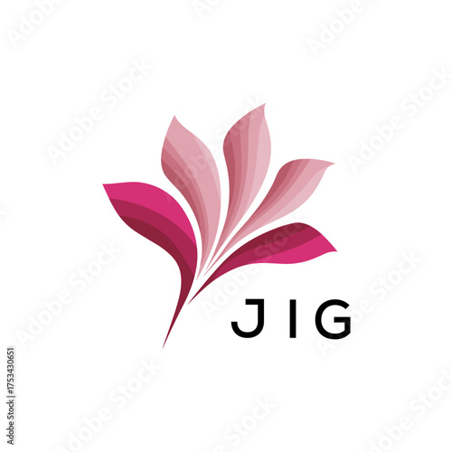 Modern Pink Leaf Logo Vector, JIG Later Logo, Gradient Petal Logo Concept, Creative Minimal Nature Logo, 

JIG floral, abstract, JIG logo, leaf, petal, JIG pink, gradient, JIG design, icon, vector, JI