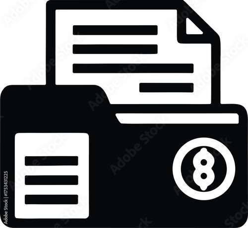 Payroll Archive vector icon
