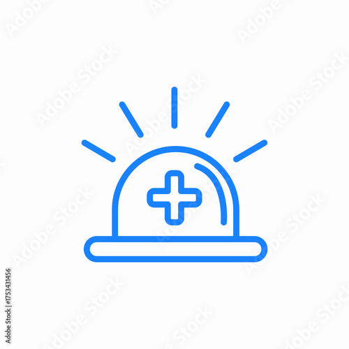 ambulance siren icon sign vector