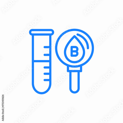 blood test icon sign vector