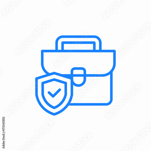 business insurance icon sign vector