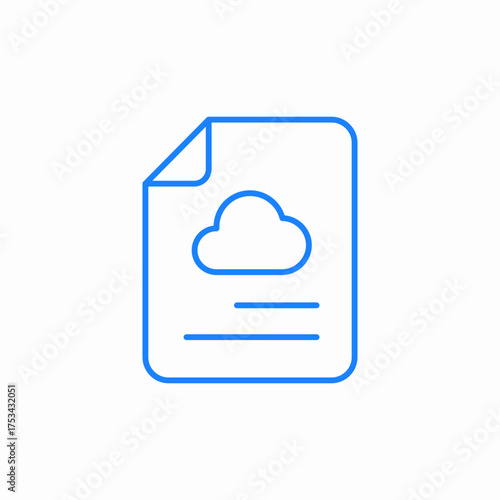 cloud agreement icon sign vector