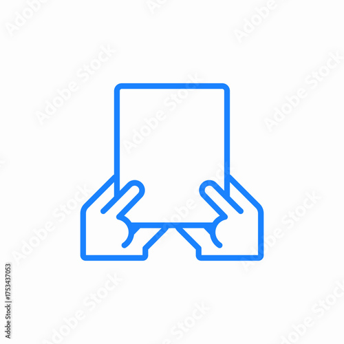 blank paper application icon sign vector