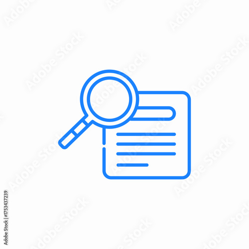 case inspection icon sign vector