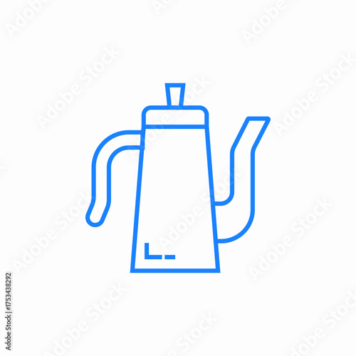 coffee pot icon sign vector